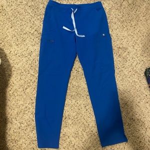 FIGS Royal Blue Scrubs (top&bottom) size small